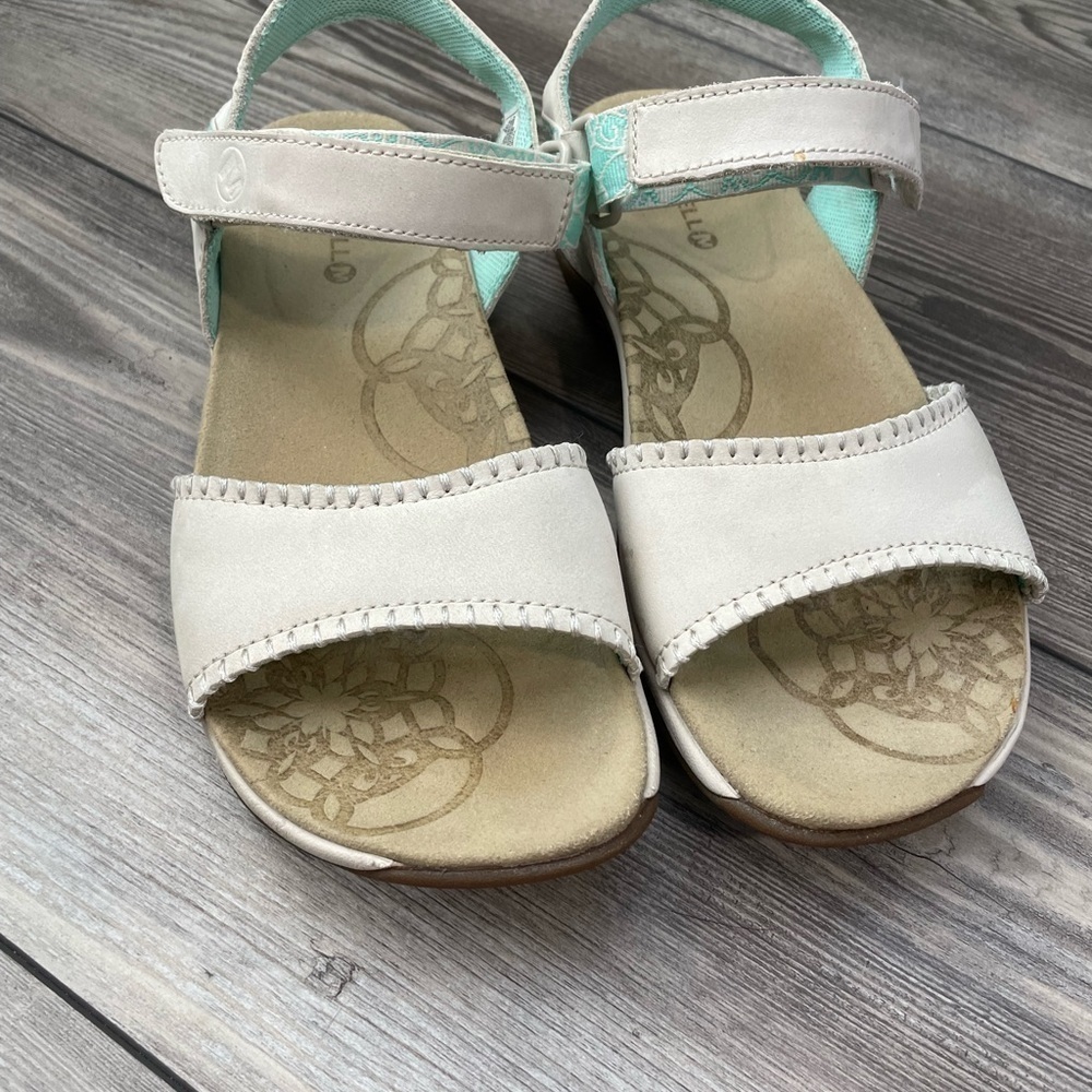 MERRELL WOMEN'S HIBISCUS IVORY WHITE SLINGBACK SPORT SANDALS SHOES SIZE 7 - Picture 3 of 12